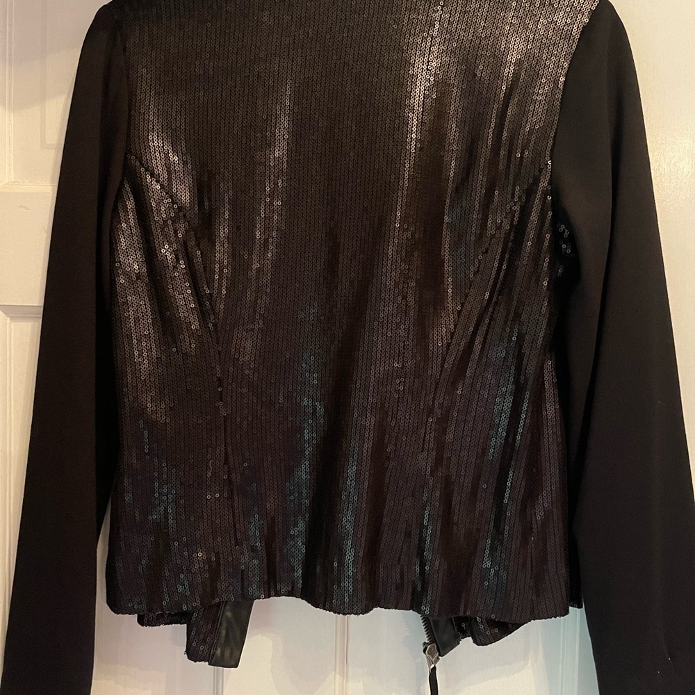 Fancy Black Sequin Jacket - image 3